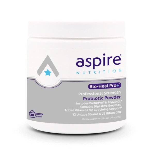 Suplemento de probióticos en polvo Bio-Heal Pro+ Aspire Nutrition