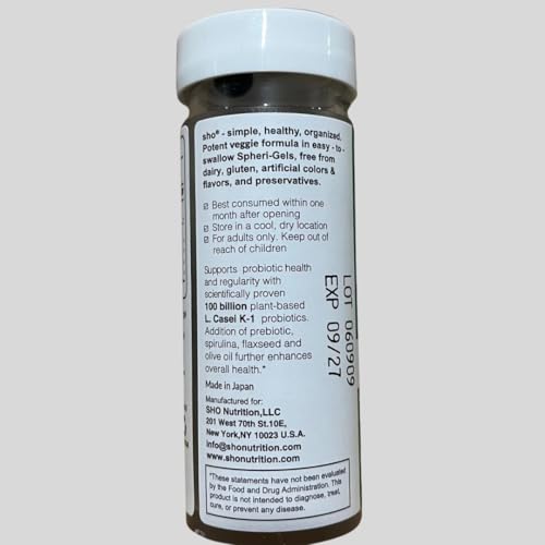 Suplemente probióticos vegano SHO Balance envase