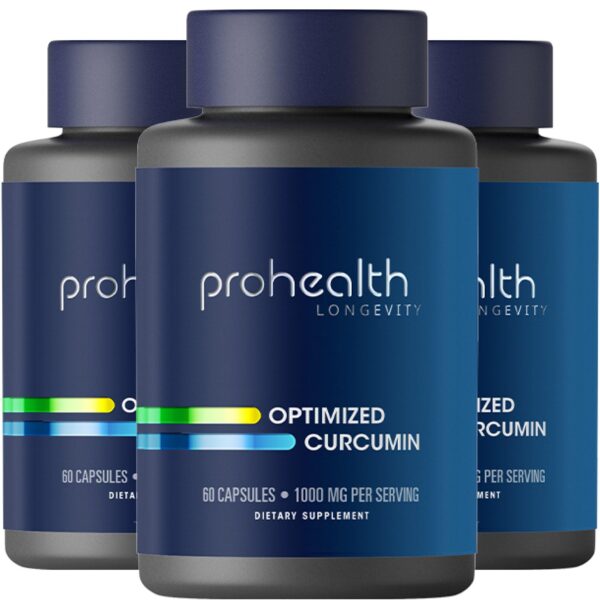 Suplemento ProHealth cápsulas de curcumina Longvida 500 mg