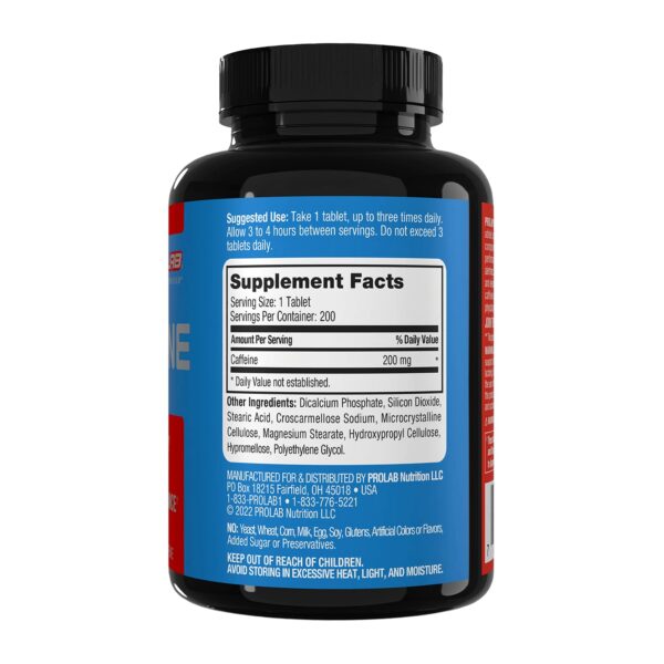 Version 1.0.0 Suplemento ProLab tabletas cafeína sin nerviosismo