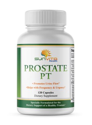 Suplemento para próstata SunVita Health botella 120 cápsulas