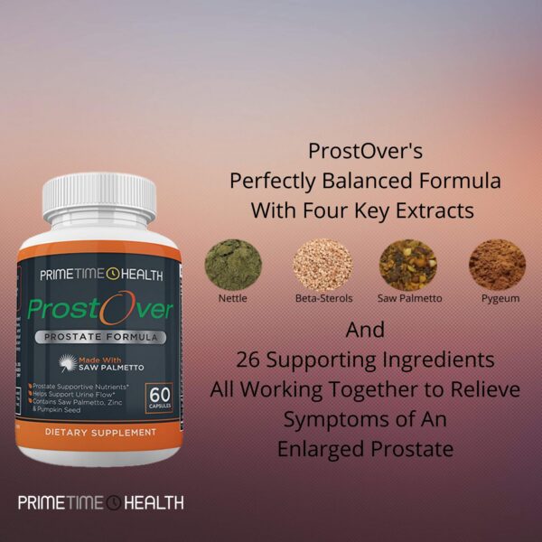 Suplemento ProstOver para soporte urinario y prostático