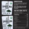 Suplemento de proteína de espirulina natural para batidos