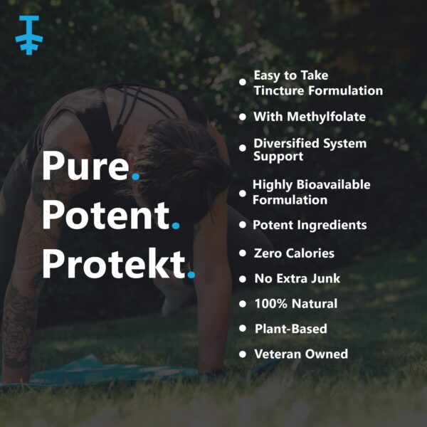 Version 1.0.0 Suplemento PROTEKT líquido con vitamina D3 K2 B12 y metilfolato