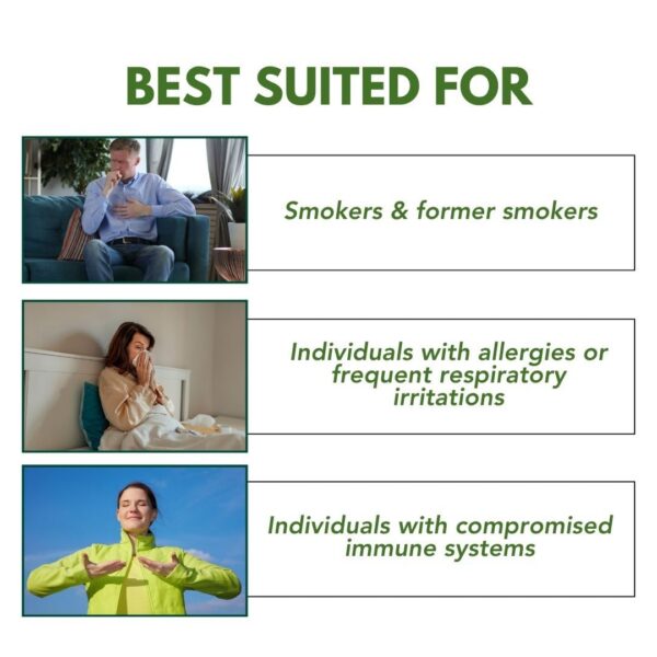 Suplemento purificador pulmonar con madreselva japonesa y antioxidantes