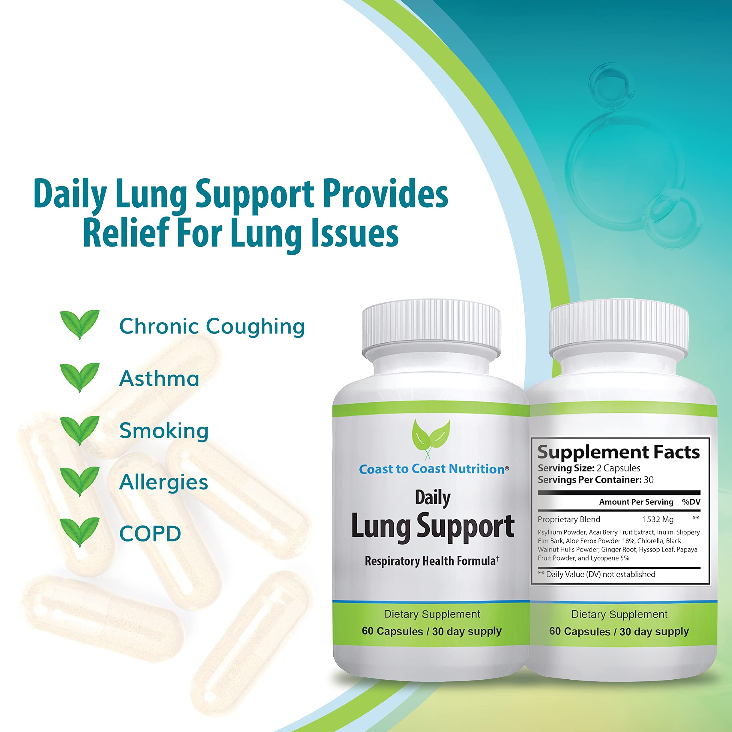 Coast to Coast Nutrition Lung Cleanse & Support