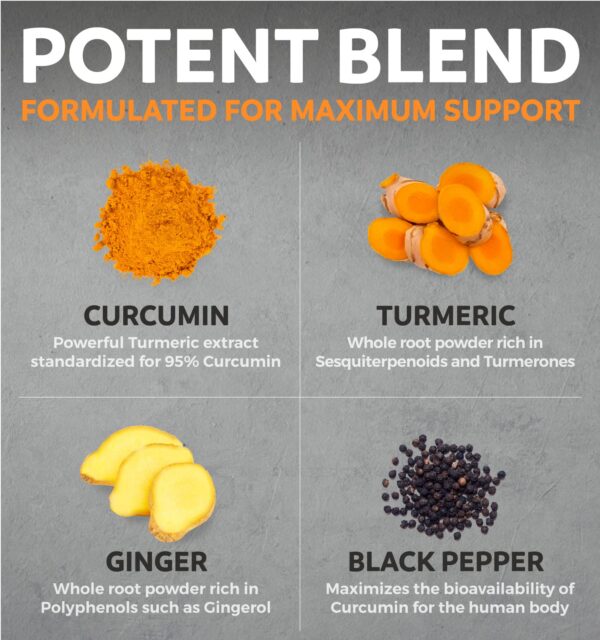 Suplemento PURE CO cúrcuma orgánica con curcumina y jengibre