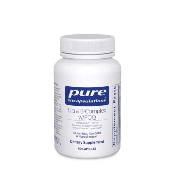Version 1.0.0 Suplemento Pure Encapsulations Ultra B-Complex con PQQ 60 cápsulas