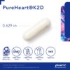 Version 1.0.0 Suplemento PureHeart K2D Pure Encapsulations etiqueta frontal