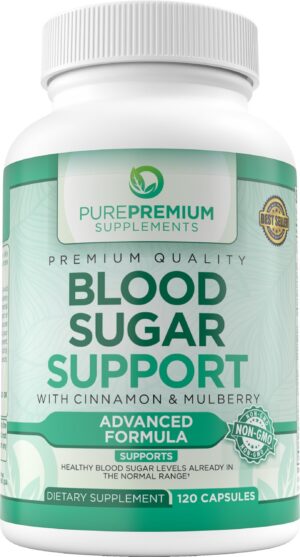 Suplemento PurePremium apoyo azúcar canela 120 cápsulas