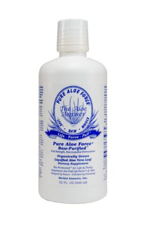 Suplemento puro Aloe Vera HERBAL ANSWERS botella 32oz