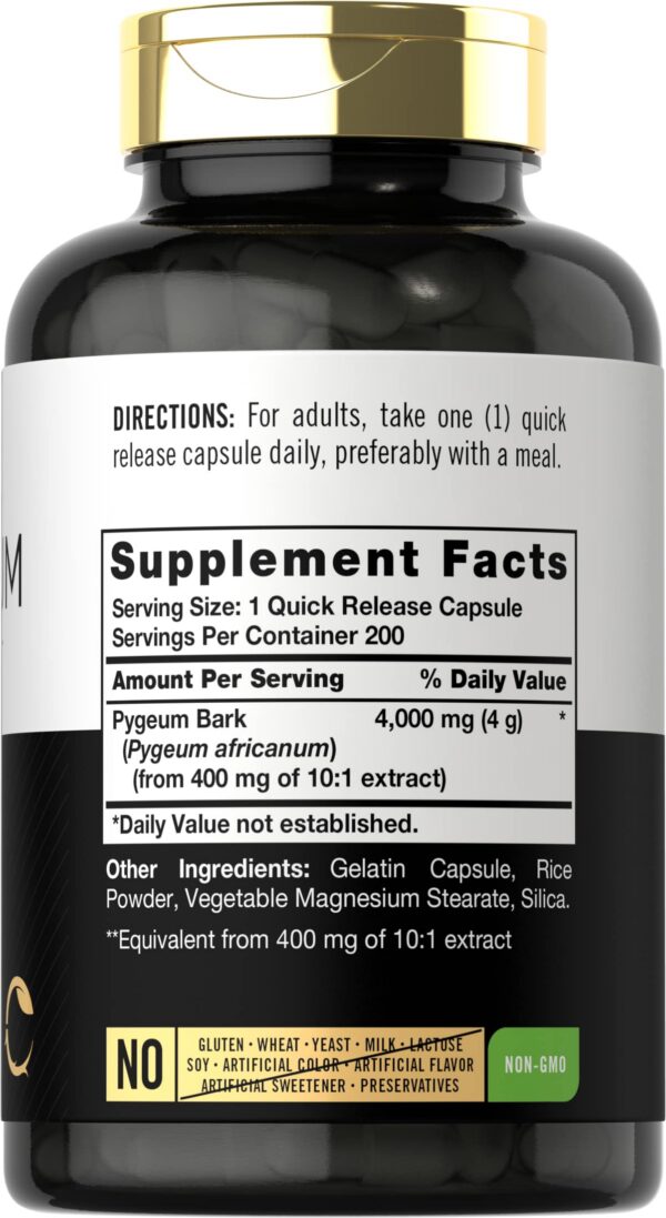 Suplemento pygeum africanum fórmula alta potencia