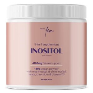 Suplemento QSTA Mio-Inositol botella color rosa