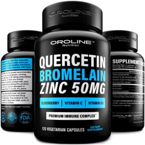 Suplemento quercetina 500mg saúco OroLine Nutrition cápsulas