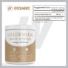 Version 1.0.0 Suplemento raíz de goldenseal iVitamins vista lateral envase