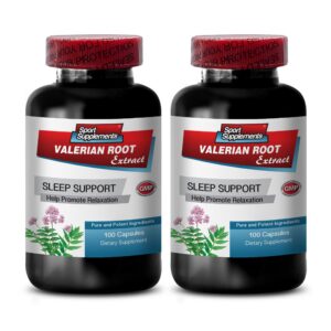 Version 1.0.0 Suplemento raíz de valeriana 125 mg 200 cápsulas apoyo sueño