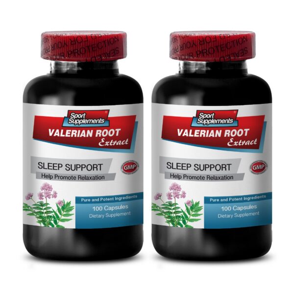 Version 1.0.0 Suplemento raíz de valeriana 125 mg 200 cápsulas apoyo sueño