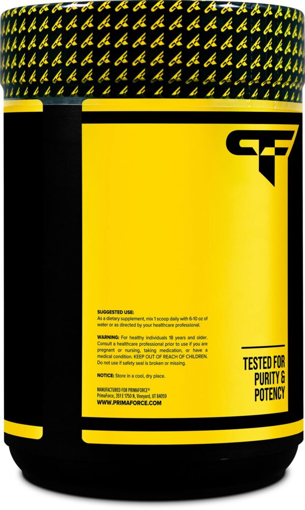 Suplemento para rendimiento deportivo y recuperación muscular en polvo