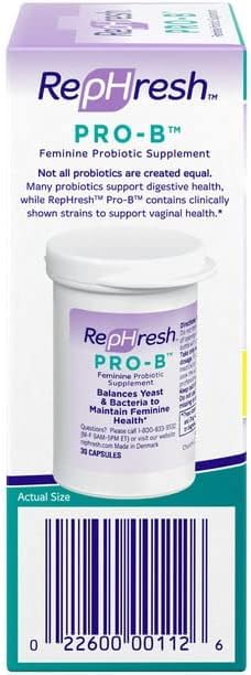 Suplemento Rephresh Pro-B fácil de tragar para mujeres