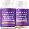 Suplemento resveratrol y berberina en cápsulas JB Wellness