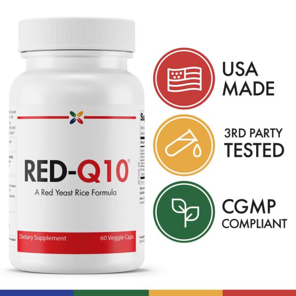 Suplemento rojo arroz orgánico y CoQ10 Stop Aging Now