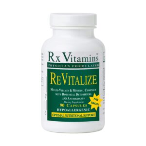 Suplemento Rx Vitamins ReVitalize sin hierro 90 cápsulas