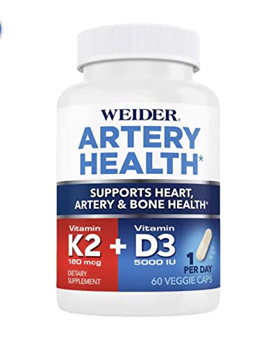 Suplemento salud arterial Weider con vitamina K2 y D3