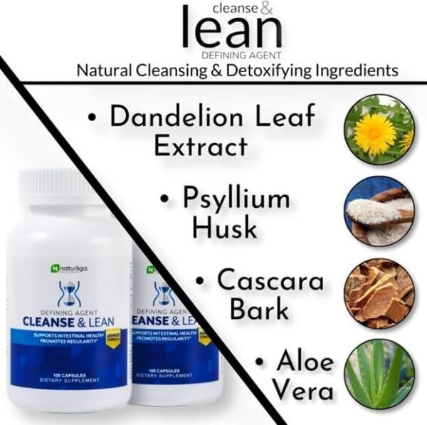 Suplemento para salud intestinal y colon Cleanse & Lean