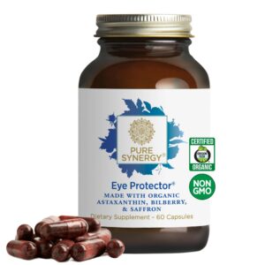 Version 1.0.0 Suplemento para salud ocular PURE SYNERGY frasco 60 cápsulas