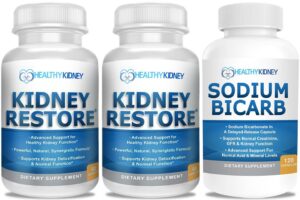 Version 1.0.0 Suplemento para salud renal Kidney Restore paquete con cápsulas