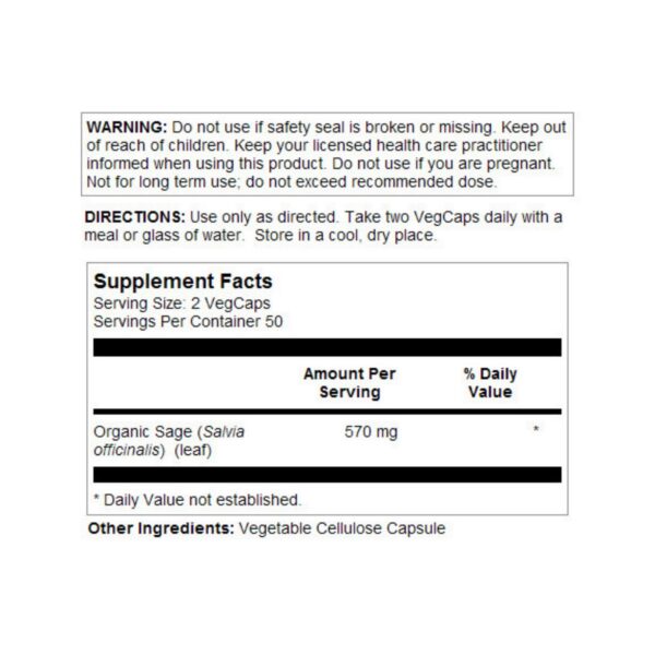 Suplemento de salvia para salud digestiva