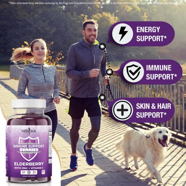 Suplemento de saúco negro y vitamina C para sistema inmune fuerte