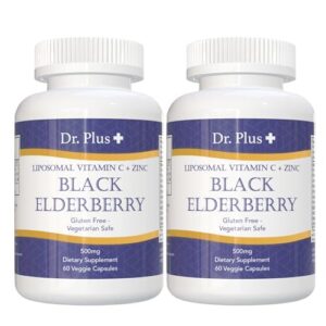 Suplemento Saúco Vitamina C Zinc Dr.Plus frasco 60 cápsulas