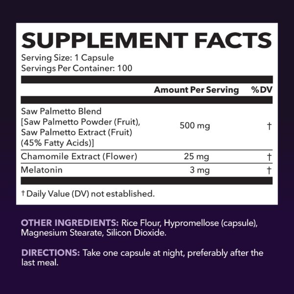 Version 1.0.0 Suplemento Saw Palmetto PM cápsulas veganas hombre