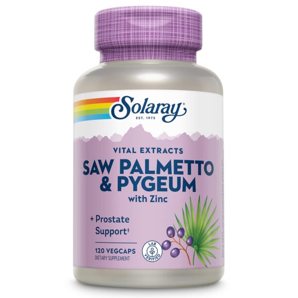 Suplemento Saw Palmetto y Pygeum para próstata SOLARAY