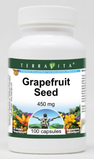 Botella de suplemento semilla de pomelo 450 mg TerraVita