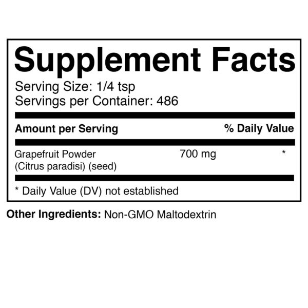 Suplemento de semilla de toronja envase 12 oz
