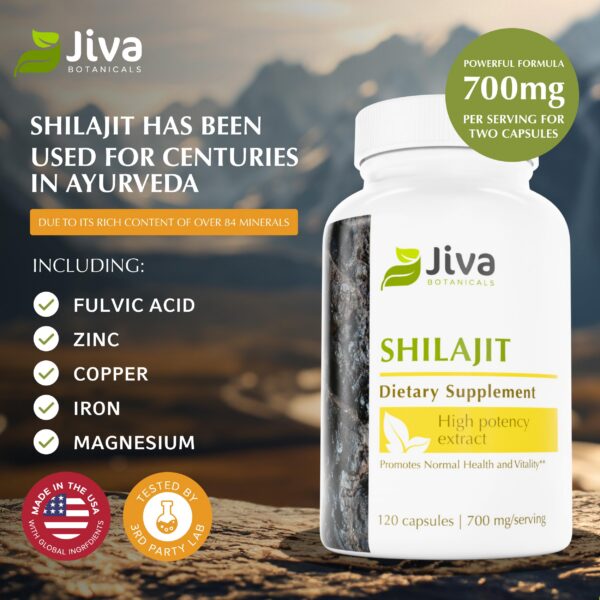 Version 1.0.0 Suplemento Shilajit mineral Jiva Botanicals