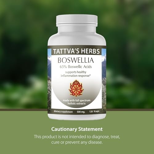 Suplemento sin gluten y sin alérgenos Boswellia para articulaciones