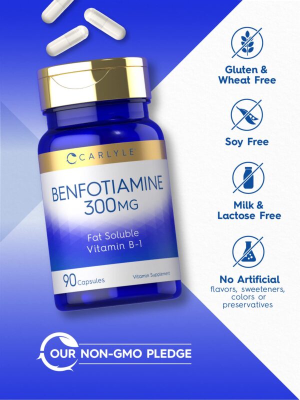Suplemento sin gluten Carlyle Benfotiamina