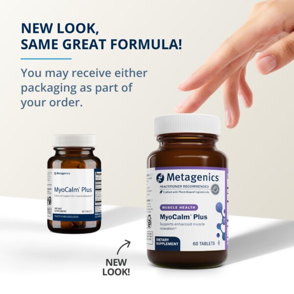 Suplemento sin OMG ni gluten Metagenics MyoCalm Plus