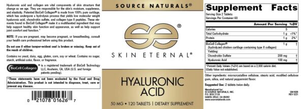 Suplemento Skin Eternal para apoyo piel y articulaciones 120 tabletas