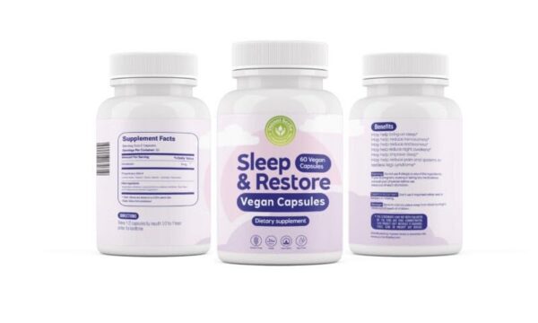 Suplemento Sleep & Restore cápsulas veganas sueño