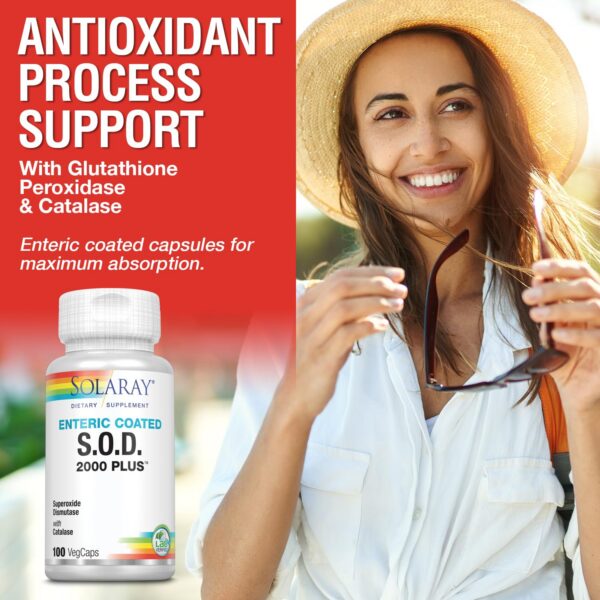 Suplemento Solaray para apoyo antioxidante