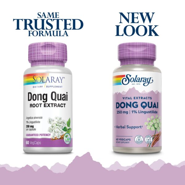 Suplemento Solaray extracto de Dong Quai cápsulas vegetales 60 unidades