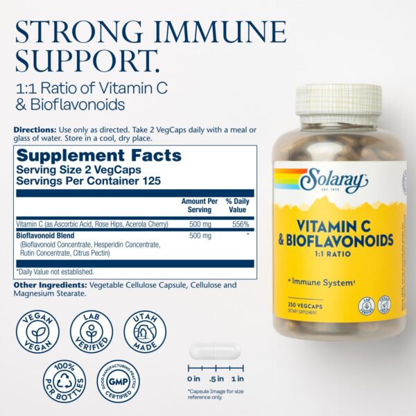 Version 1.0.0 Suplemento Solaray vitamina C con bioflavonoides naturales