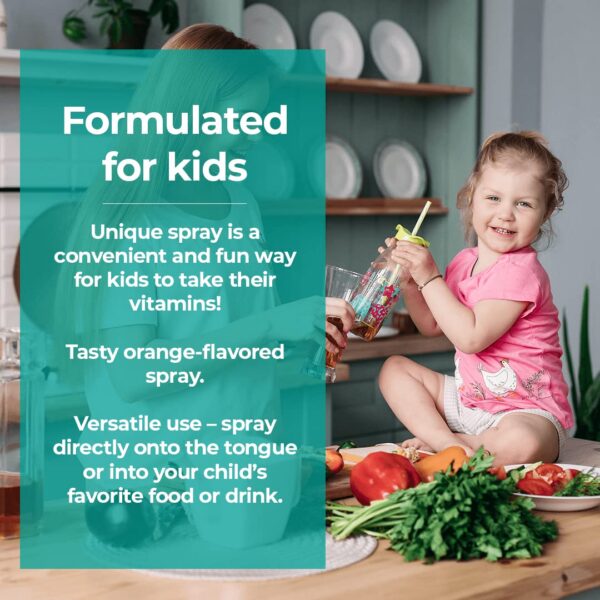 Suplemento spray vitamina D3 Vegan Life Nutrition para niños saludables