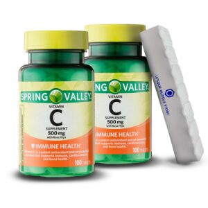 Suplemento Spring Valley vitamina c rosa mosqueta 100 tabletas