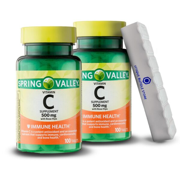 Suplemento Spring Valley vitamina c rosa mosqueta 100 tabletas