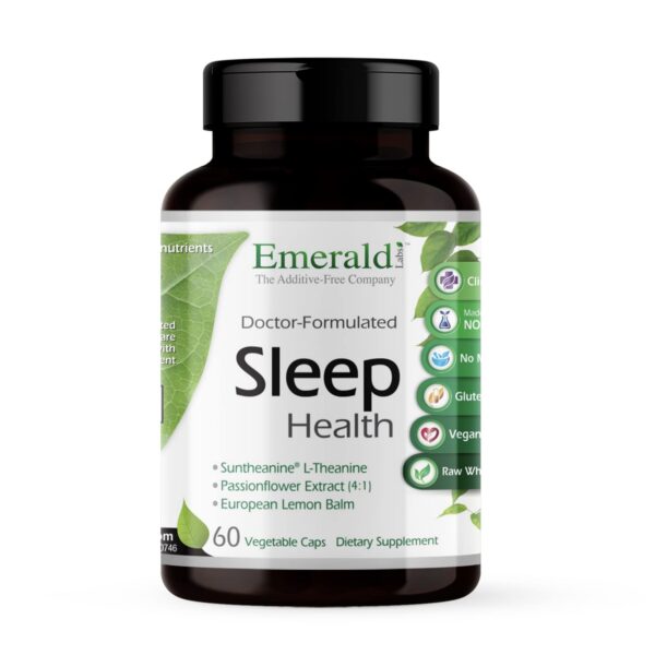 Suplemento para sueño Emerald Labs Sleep Health con melatonina